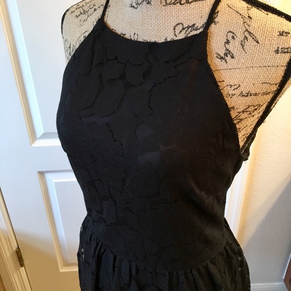 NWT - Black MONTEAU Lace Dress  – Size Large - Picture 2 of 8